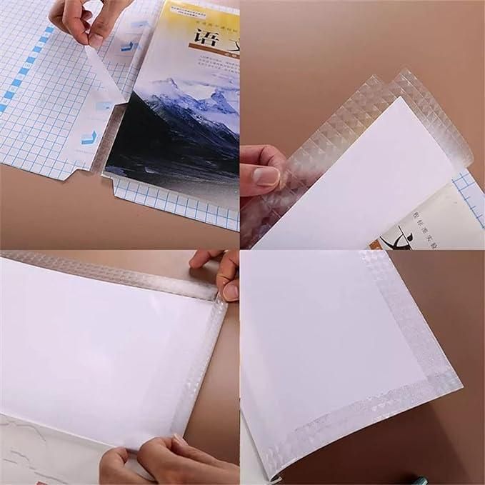 Self-adhesive 3 Different Size Transparent Sticker Books Cover
