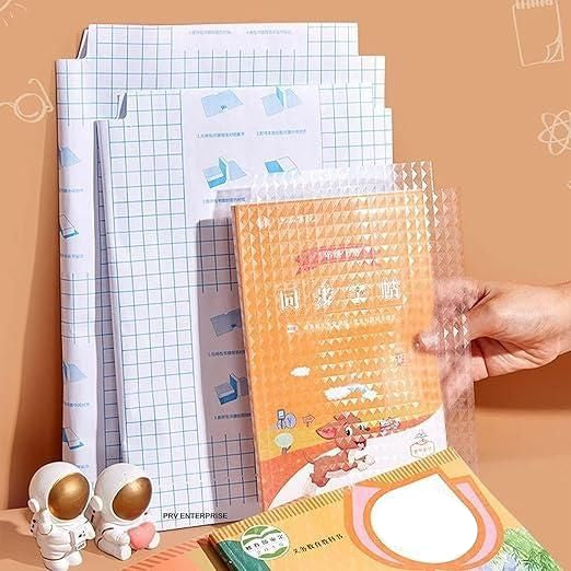 Self-adhesive 3 Different Size Transparent Sticker Books Cover