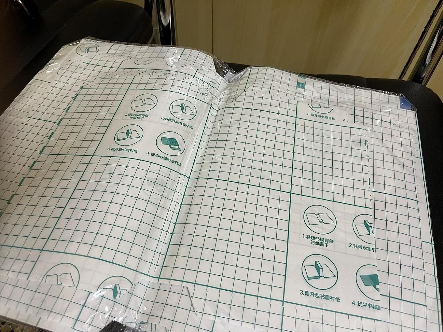 Self-adhesive 3 Different Size Transparent Sticker Books Cover