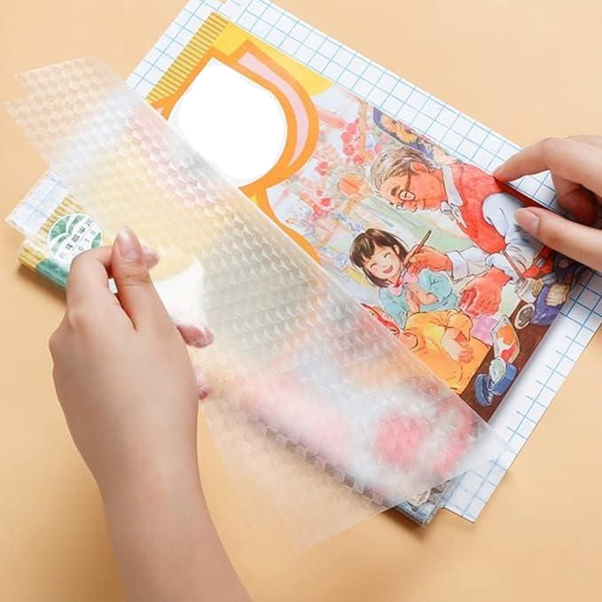 Self-adhesive 3 Different Size Transparent Sticker Books Cover